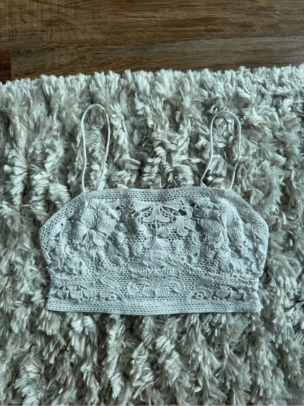 Free People Lyra Crochet Lace Bandeau - Cream